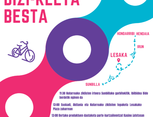 Columnas de ciclistas procedentes de Aquitania, Euskadi y Navarra confluirán en Lesaka el 10 de junio para promover la movilidad sostenible en bicicleta